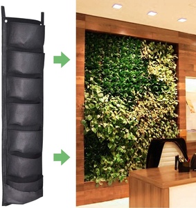 7 poches jardinière verticale jardin tenture murale feutre cultiver des Pots de plantes sac de rangement feutre montage mural jardinière pochette racine conteneur - Product Image 2