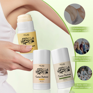 OEM corpo pelle Unisex in alluminio senza parabeni antiaderente su Stick deodorante naturale in vetro di cocco alimentato sego deodorante - Product Image 2