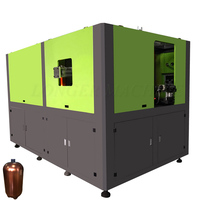 Machine de soufflage de moulage par injection entièrement automatique Delta PLC avec matériaux PET/PP/PE et composants de roulement/moteur pour bouteilles d'eau de 500 ml