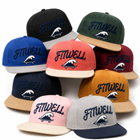 Gorra de Béisbol Personalizada de Dos Tonos con Visera Plana, Logotipo Bordado en 3D, Estructurada de 6 Paneles, Estilo Urbano, OEM ODM para Marcas de Moda