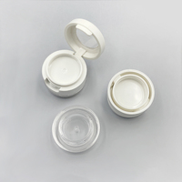 3g Mini boîte à poudre pratique à rabat Boîte à film pour les lèvres Conteneur Round Blush Eye Shadow Sample Empty Box Skin Care Package Material