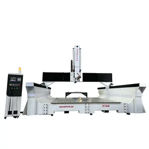 Roteador Suntec de madeira cnc personalizado, controlador de 4 eixos com software, roteador cnc de 4 eixos com atc too change ST-3040