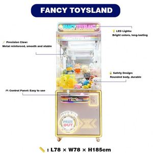 Fancy Toysland Arcade <b>Claw</b> Crane <b>Machine</b>-LED Lighted Coin Operated Metal Plush Toy Catcher for <b>Game</b> Rooms & Malls Gift - Product Image 6