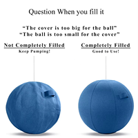 Chaise de yoga anti-éclatement personnalisée 65 cm, ballon de stabilité Pezziball, ballon suisse, siège de bureau ergonomique, vente en gros OEM, certifié Oeko-Tex