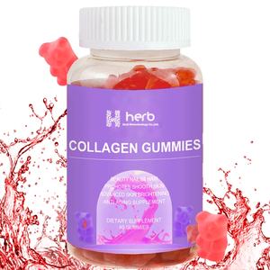 Gummies de collagène en marque blanche OEM/ODM contenant divers collagènes et vitamines pour éclaircir le teint et blanchir la peau pour adultes - Product Image 1