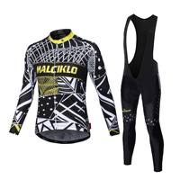 Maillot de cyclisme personnalisé pour homme, automne/hiver, respirant, sans couture, viscose/polyester, anti-plis, bretelles spaghetti, manches longues