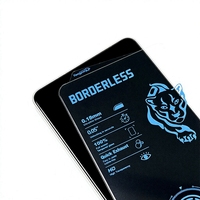 Protection d'écran en verre trempé ultra-fin transparent anti-statique à haute teneur en aluminium avec déverrouillage par empreinte digitale pour Samsung Galaxy S24 Ultra