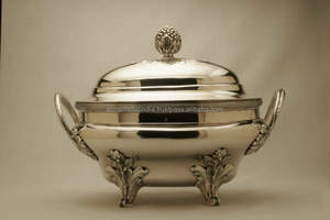 Custom Aluminum Cast Brass Chafing Dish Medium Size Elegant <b>Warming</b> Dish Ideal for <b>Food</b> Buffets High-Quality Design - Product Image 4