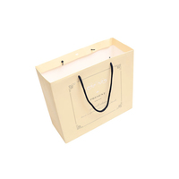 Sac en papier kraft brun carré, recyclable, résistant à la graisse, avec poignée, pour l'emballage de bougies, logo personnalisé