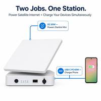 Batterie externe Starlink Mini d'origine 245,7 Wh 76800 mAh à charge rapide Li-Polymère, recharge sans fil, IP65, 2-en-1