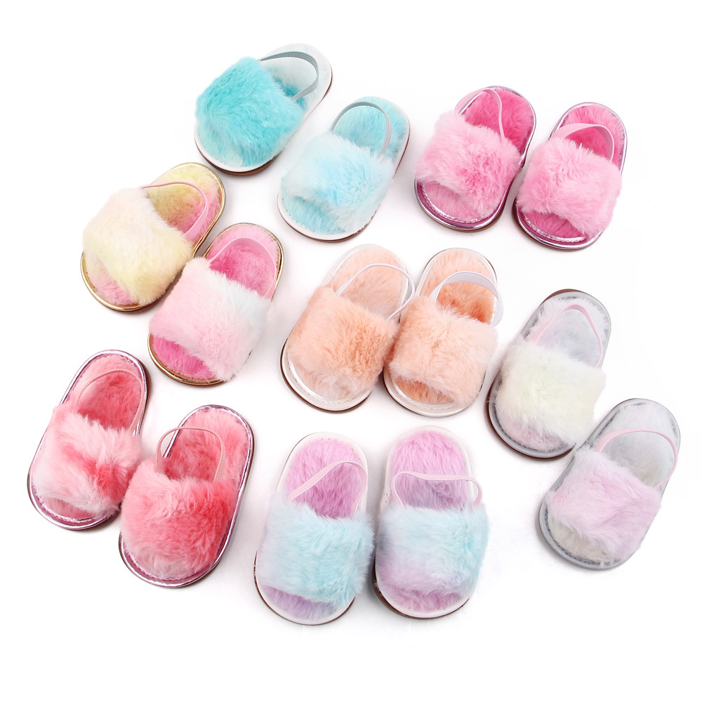 Hot Selling Indoor Walking Shoes Fasion Colours Tie-dyed Toddler Shoes Boys Girls Baby Sandals