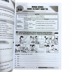 Cahier de lecture et de compréhension en <span class=keywords><strong>anglais</strong></span> à reliure parfaite personnalisé, manuel éducatif pour la 4e année, exercices scolaires - Product Image 4