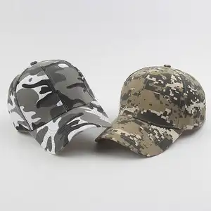 Cotton Camouflage Baseball Hat Herren Trainings hut Curved Eaves Camouflage Peaked Hat