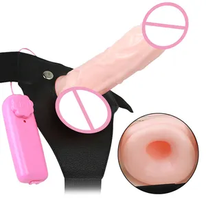 Pembe Penis büyük horoz ve yapay Penis kadınlar için kayış yetişkin oyuncak