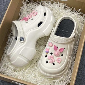 Zapatillas para mujer, Zapatillas de <span class=keywords><strong>casa</strong></span> con punta abierta de verano para interiores y exteriores para mujer, cómodas zapatillas transpirables extraíbles y lavables - Product Image 5