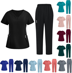 Tenues d'hôpital respirantes anti-rides, ensembles d'uniformes médicaux faciles à laver pour infirmières - Product Image 5