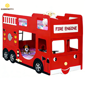 Set di Mobili per Camera da Letto per Bambini Personalizzati, Letto a Forma di Auto Multifunzionale, Nuovo Stile Moderno Letto a Castello in Legno per Bambini - Product Image 3