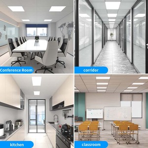 Siêu mỏng mỏng khung nhôm phẳng Bảng điều chỉnh 20W 30W 40W 2ftx2ft 2ftx4ft hình chữ nhật vuông lõm Backlit thả trần ánh sáng - Product Image 6