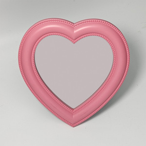 Specchio da Trucco Contemporaneo a Forma di <span class=keywords><strong>Cuore</strong></span> in Plastica, Specchio da Parete Bifunzionale, Accessorio Carino per Servizi Fotografici - Product Image 6