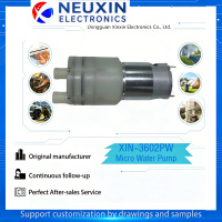Pompe à eau à micro-diaphragme 12V/24V CC, débit stable de 1,6 L/min pour machine de refroidissement, refroidissement industriel de l'eau, personnalisable OEM, prête à être expédiée