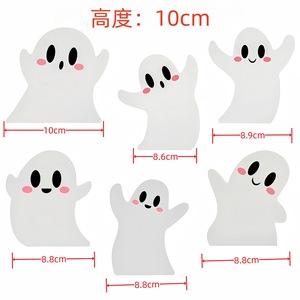 Soporte decorativo de madera con forma de fantasma de Halloween para decoración de fiestas en interiores - Product Image 2