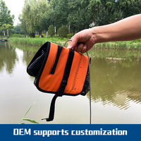 Cage à poissons flottante sur mesure à haute flottabilité avec couvercle, panier à poissons pliable avec règle