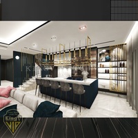 KINGV — meuble de bar de style luxueux, pour la maison, personnalisé