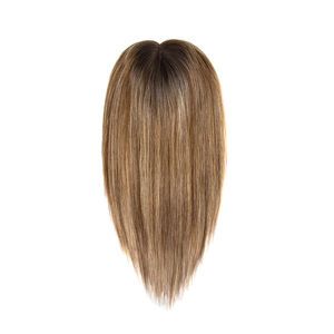 Entrega Nocturna, Cabello Humano Europeo Virgen, Topper de Encaje Completo Mono, Liso Sedoso, 150% de Densidad, 6x7 Pulgadas, para Mujeres Blancas - Product Image 4