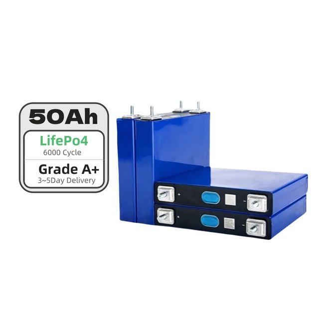 3.2V 50Ah LFP Prismatic Lithium Iron Phosphate 12V LiFePO4 Battery Cell 50A 6000 Cycles 20-55