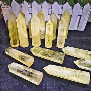 Venta al por mayor torres <span class=keywords><strong>de</strong></span> cristal piedra curativa <span class=keywords><strong>limón</strong></span> citrino Punto <span class=keywords><strong>de</strong></span> cuarzo para la meditación - Product Image 1