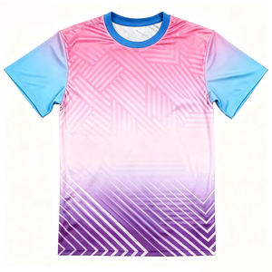 T-shirt de course haute performance personnalisé avec logo, multicolore, léger, respirant, séchage rapide, anti-humidité - Product Image 1