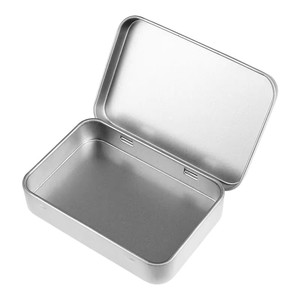 Boîte à outils de petite taille pour l'escalade en montagne, la pêche, le bureau, boîte de rangement pour outils de petite taille, boîtes en métal avec couvercle à charnières - Product Image 5