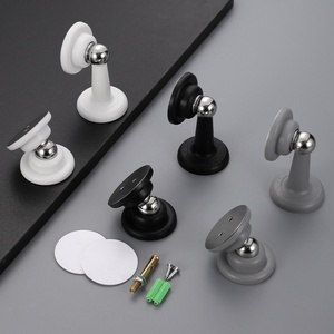 Tope de Puerta Magnético Silencioso Anticolisión de Diseño Moderno y Simple de Acero Plástico Sin Taladro para Uso Doméstico, Montaje en Pared o Suelo - Product Image 4