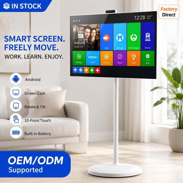 27 Inch IPS Touch Screen Desktop Smart Mate Machine FHD 1080P Android 13/14/15  Mobile Smart TV for Bathroom Bedroom