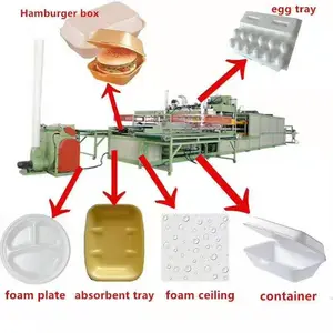 Recipiente de alimentos em poliestireno pequeno para fazer máquina de espuma para pratos e copos de espuma