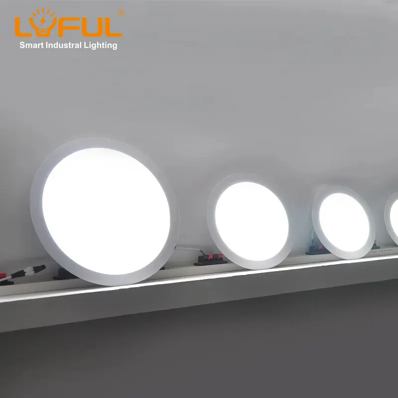 Lampu LED Tersembunyi 85MM Bentuk Bulat 3W, Lampu LED Panel Datar Desain Sirkuit Aluminium ROHS 2 Tahun