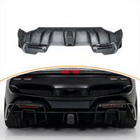 Diffuseur arrière en fibre de carbone pour Ferrari 296 GTB, style MSY, fixation par boulons, pièce de rechange adaptable pour Ferrari 296