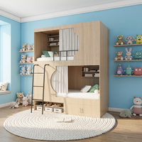 Lit superposé moderne double, design capsule, vente en gros, lit d'hôtel en bois et en fer, pour dortoir scolaire et étudiant