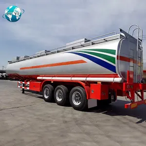 Carbon Steel 3 Or 4 Axles 40000 42000 45000 50000 Liters Petrol Diesel Oil Fuel Tank Tanker Semi Trailer