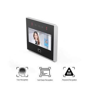 Terminal de reconnaissance faciale en alliage d'aluminium de petite taille (4 pouces), système de contrôle d'accès biométrique, machine de pointage des heures pour le bureau - Product Image 1