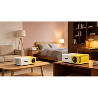 Projecteur vidéo portable sans fil M20 HD, projecteur de cinéma maison, compatibilité avec les téléphones mobiles