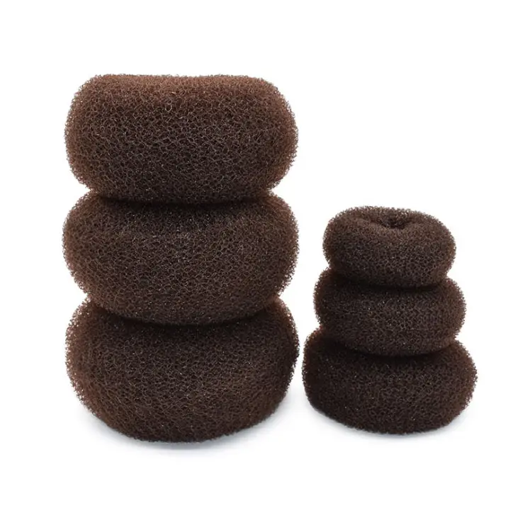 Cheveux synthétiques bouclés à Donut, produit personnalisé, vente en gros d'usine, coiffure de chignon décoiffé