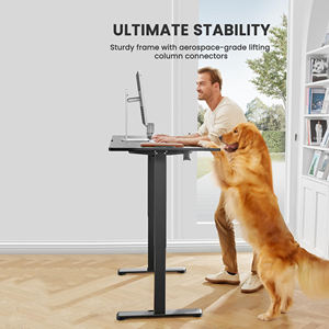 Escritorio de Oficina Eléctrico Ajustable al por Mayor, Mesa de Computadora con Ganchos, Escritorio de Oficina Moderno - Product Image 3