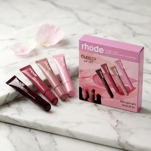 Ensemble de 4 gloss à lèvres rhode, longue tenue, hydratant, waterproof, anti-transfert, kit de maquillage pour femmes - Product Image 1