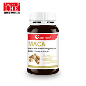 Capsules de racine de maca premium 7 en 1 avec Ashwagandha, Ginseng et Tribulus pour l'énergie, les performances et le soutien de l'humeur Capsules de maca - Product Image 1