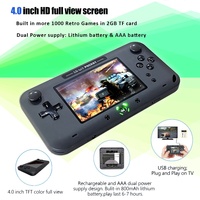 Console de jeux vidéo 1716 jeux rétro, prise en charge de la sauvegarde/ajout, portable, sortie AV, carte SD 2 Go, écran couleur 4 pouces