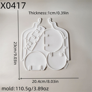 Handmade nhựa đúc khuôn mẫu cho DIY trang trí đồ trang trí Ins phong cách Silicone 3D ốc trang trí câu đố khuôn x0417 - Product Image 2