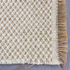 Tissage Jacquard à grille carrée naturelle Tissu <span class=keywords><strong>en</strong></span> coton jute Tissu <span class=keywords><strong>en</strong></span> lin de <span class=keywords><strong>chanvre</strong></span> métallique occultant extensible pour la maison Textile Canapé pour sacs - Product Image 2