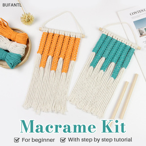 Kit de tissage DIY fait main, style bohème transfrontalier, <span class=keywords><strong>tapisserie</strong></span> tressée colorée, décoration murale créative pour la maison, fibre de polyester - Product Image 1