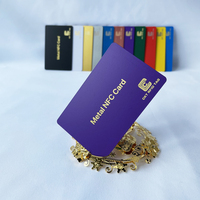 Vente chaude impression personnalisée carte de visite métal RFID cartes NFC